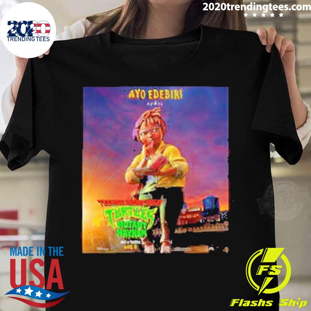 Official ayo Edebiri Is April In Teenage Mutant Ninja - Adult & Kids T-Shirts, Sweatshirts & Hoodies apparel design preview 1