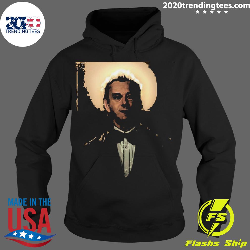 Official aziraphale The Saint Good Omens - Adult & Kids T-Shirts, Sweatshirts & Hoodies apparel design preview 2