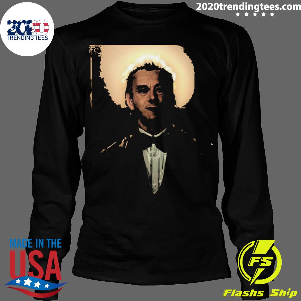 Official aziraphale The Saint Good Omens - Adult & Kids T-Shirts, Sweatshirts & Hoodies apparel design preview 4