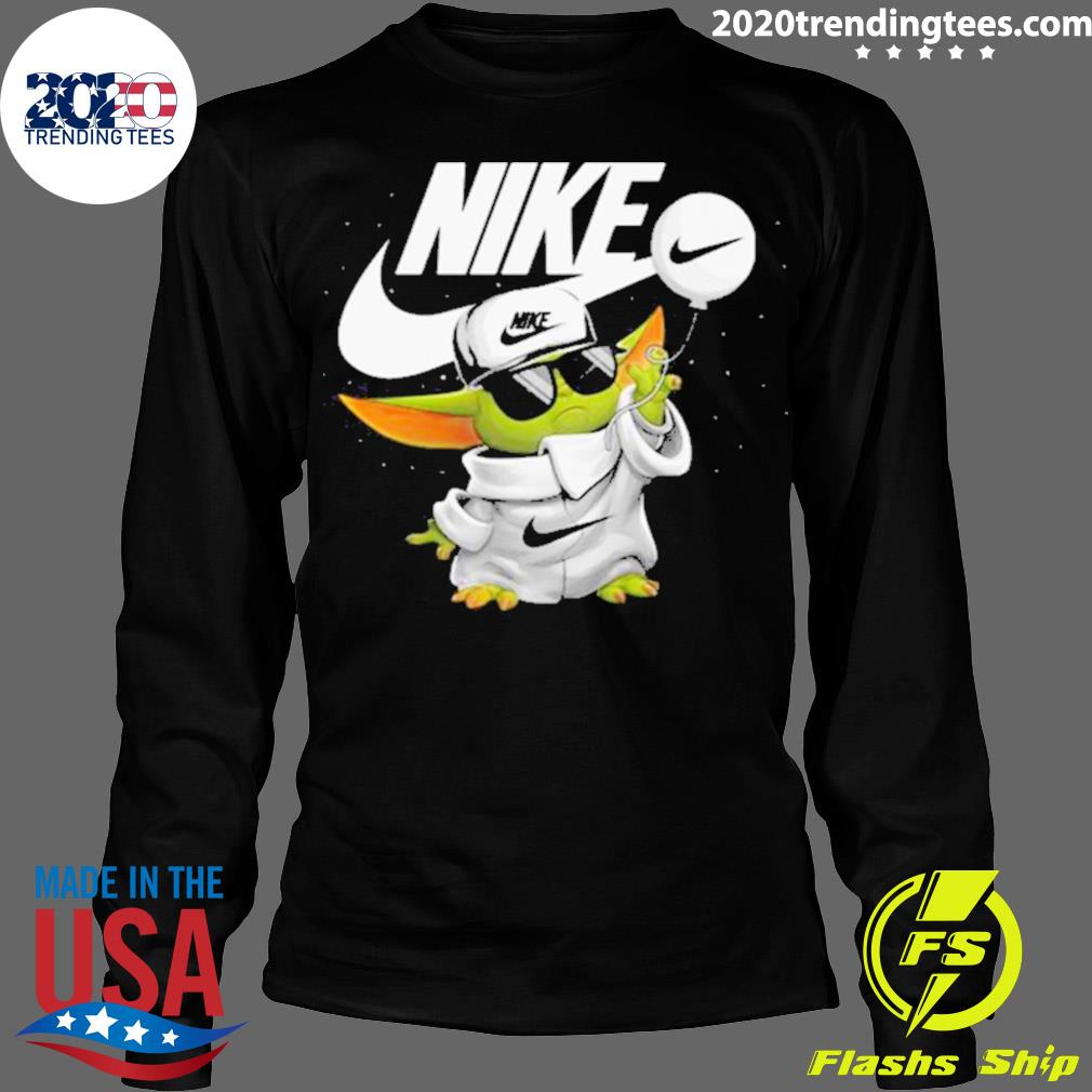 Official baby Yoda Nike Star War - Adult & Kids T-Shirts, Sweatshirts & Hoodies apparel design preview 4