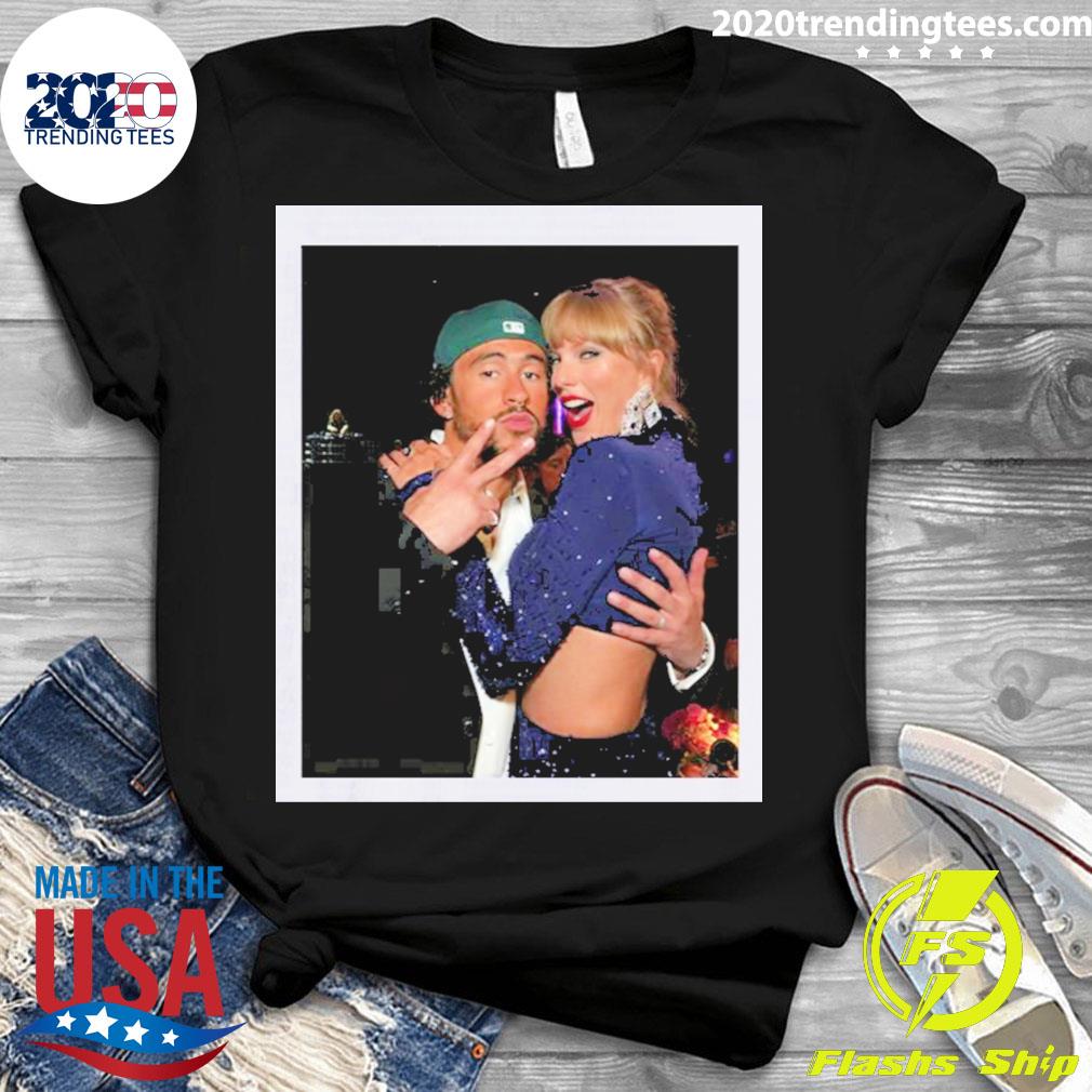 Official bad Bunny Taylor Swift Grammys 2023 - Adult & Kids T-Shirts, Sweatshirts & Hoodies apparel design preview 3