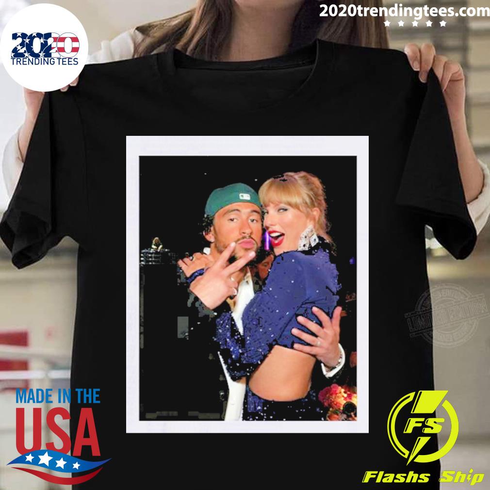 Official bad Bunny Taylor Swift Grammys 2023 - Adult & Kids T-Shirts, Sweatshirts & Hoodies apparel design preview 1
