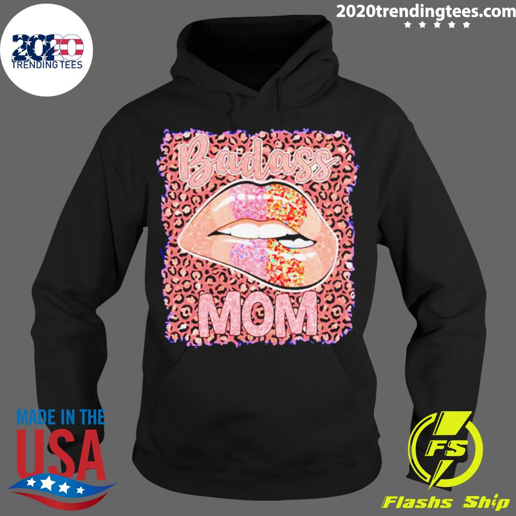 Official badass Mom Lips - Adult & Kids T-Shirts, Sweatshirts & Hoodies apparel design preview 2