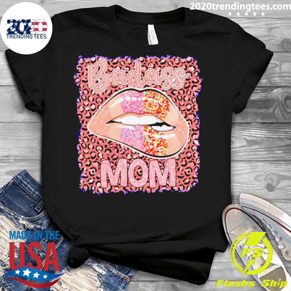 Official badass Mom Lips - Adult & Kids T-Shirts, Sweatshirts & Hoodies apparel design preview 3