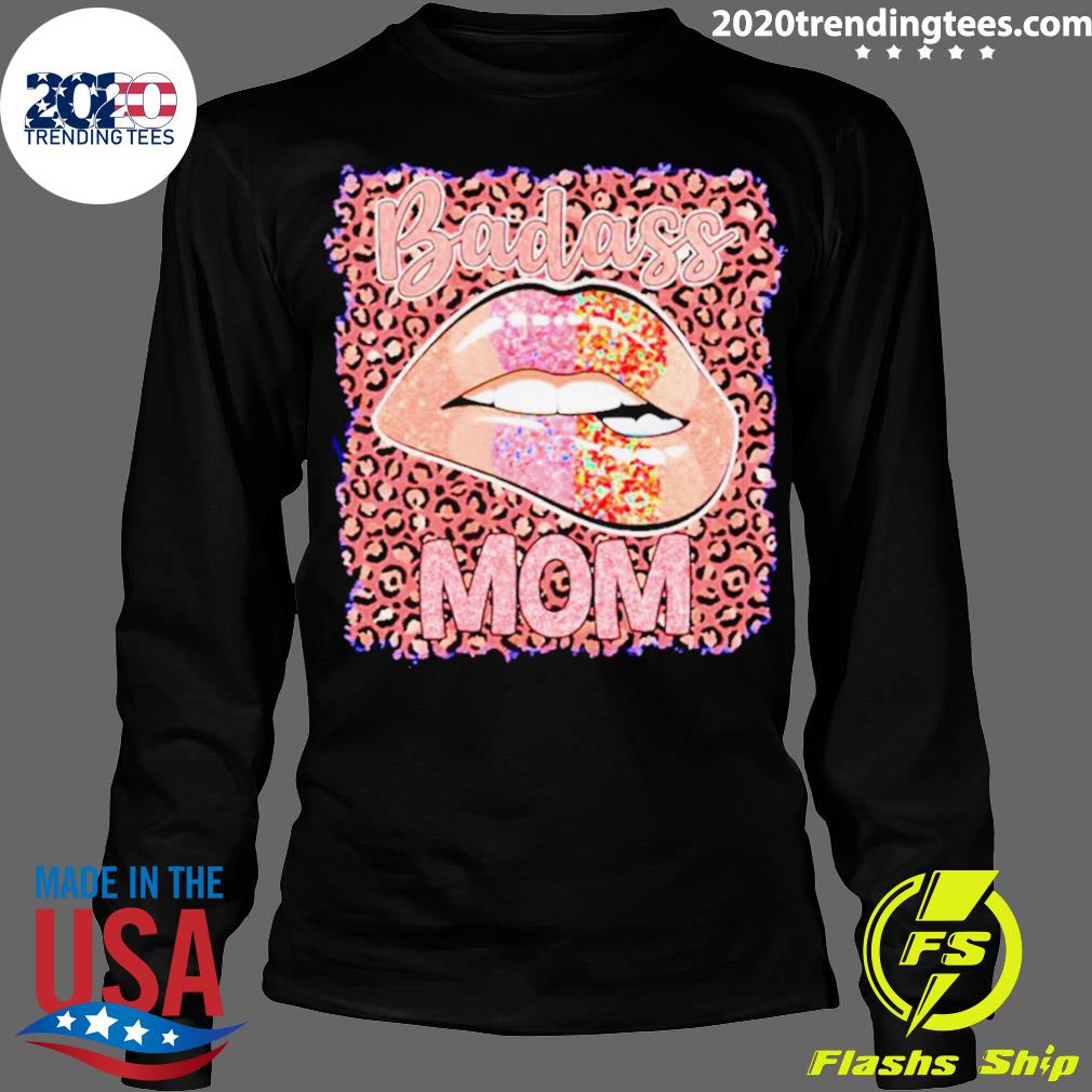 Official badass Mom Lips - Adult & Kids T-Shirts, Sweatshirts & Hoodies apparel design preview 4