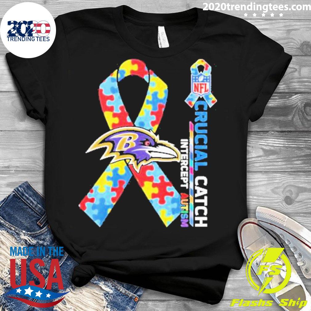 Official baltimore Ravens Nfl Crucial Catch Intercept - Adult & Kids T-Shirts, Sweatshirts & Hoodies apparel design preview 3