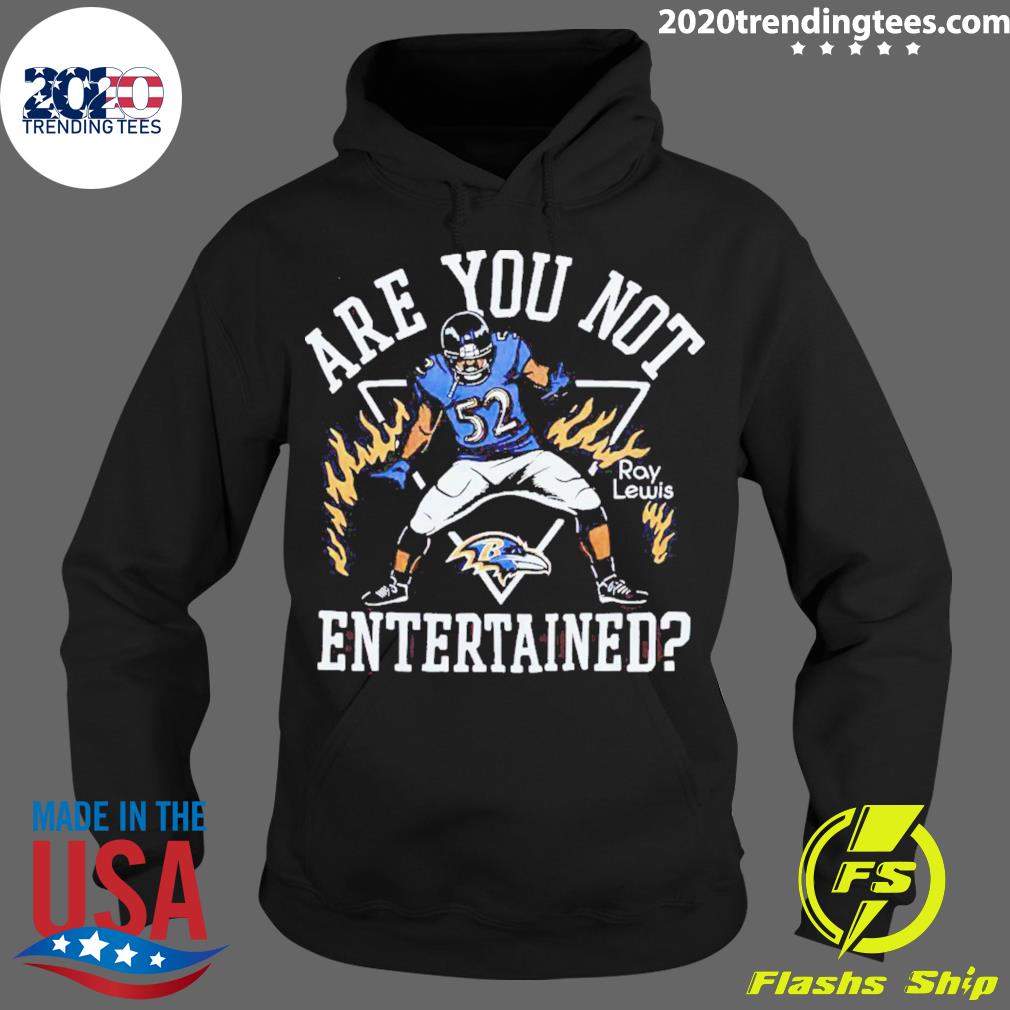 Official baltimore Ravens Ray Lewis Are You Not - Adult & Kids T-Shirts, Sweatshirts & Hoodies apparel design preview 2