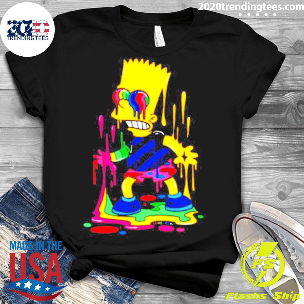 Official bart Simpson Color - Adult & Kids T-Shirts, Sweatshirts & Hoodies apparel design preview 3