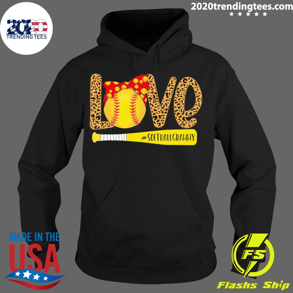 Official baseball Love Softball Grammy - Adult & Kids T-Shirts, Sweatshirts & Hoodies apparel design preview 2