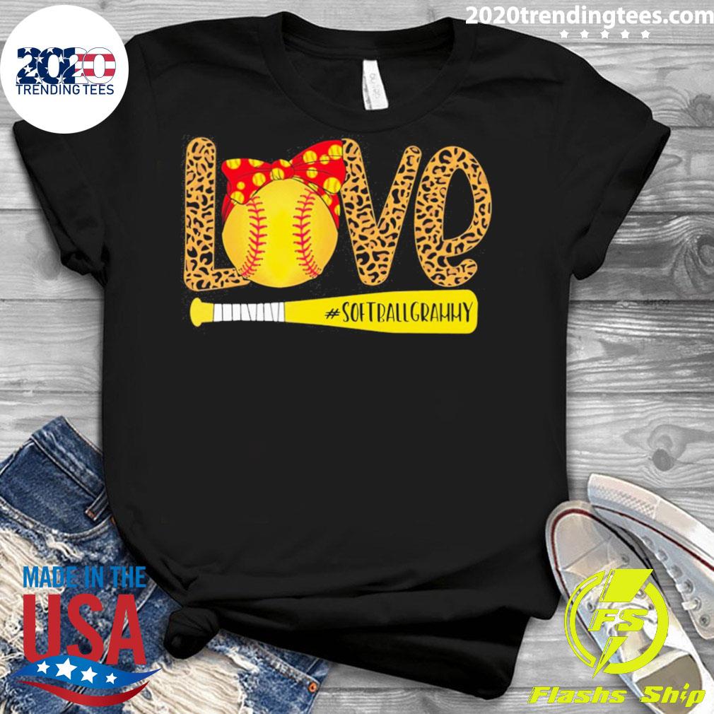 Official baseball Love Softball Grammy - Adult & Kids T-Shirts, Sweatshirts & Hoodies apparel design preview 3