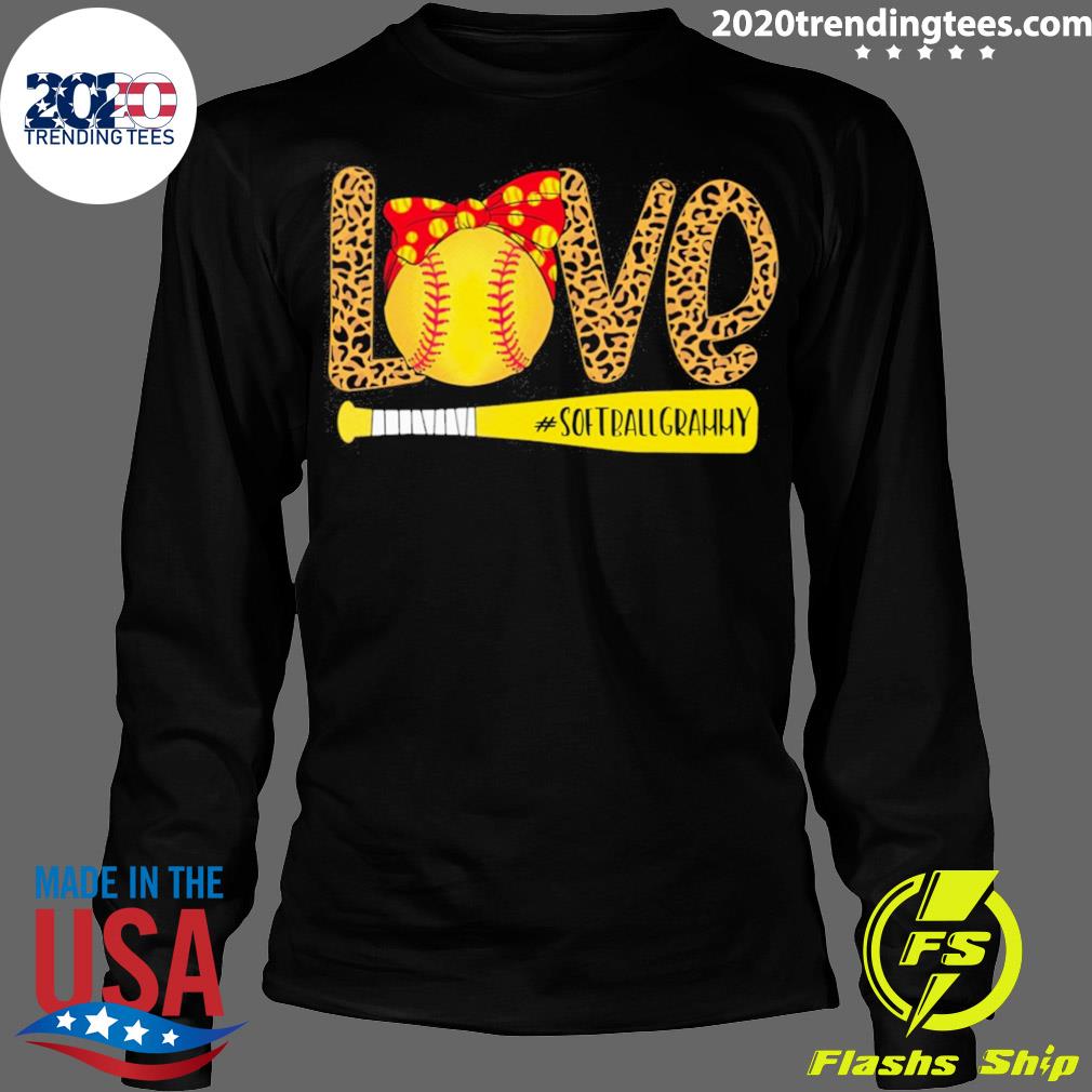Official baseball Love Softball Grammy - Adult & Kids T-Shirts, Sweatshirts & Hoodies apparel design preview 4