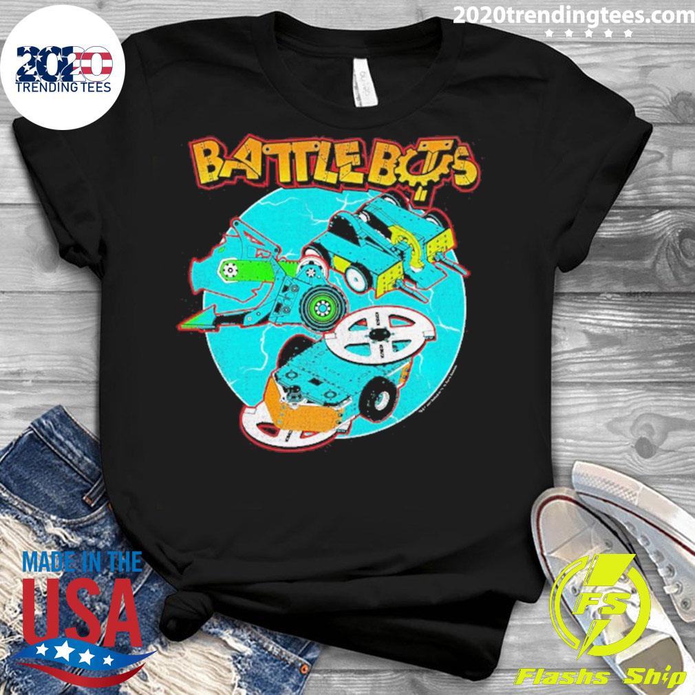 Official battlebots Group Robot Lock Up - Adult & Kids T-Shirts, Sweatshirts & Hoodies apparel design preview 3