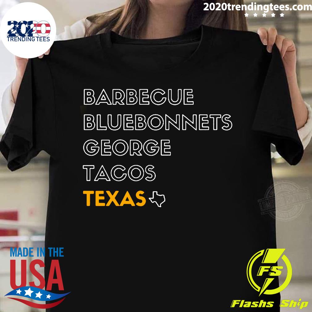 Official BBQ Barbecue Bluebonnets George Tacos Texas - Adult & Kids T-Shirts, Sweatshirts & Hoodies apparel design preview 1