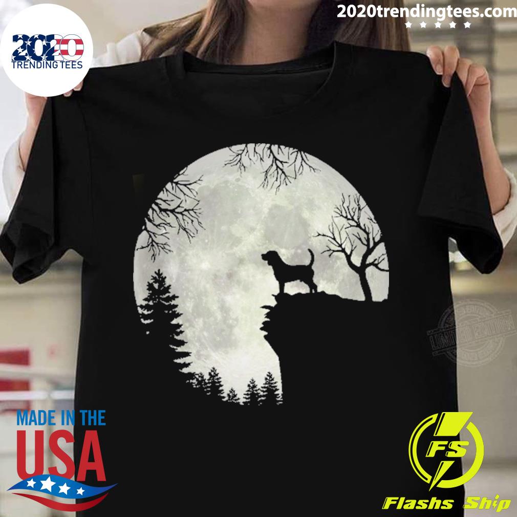Official beagle And Moon Halloween - Adult & Kids T-Shirts, Sweatshirts & Hoodies apparel design preview 1