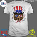 Official bear 4Th Of July American Usa Flag - Adult & Kids T-Shirts, Sweatshirts & Hoodies apparel design preview 1
