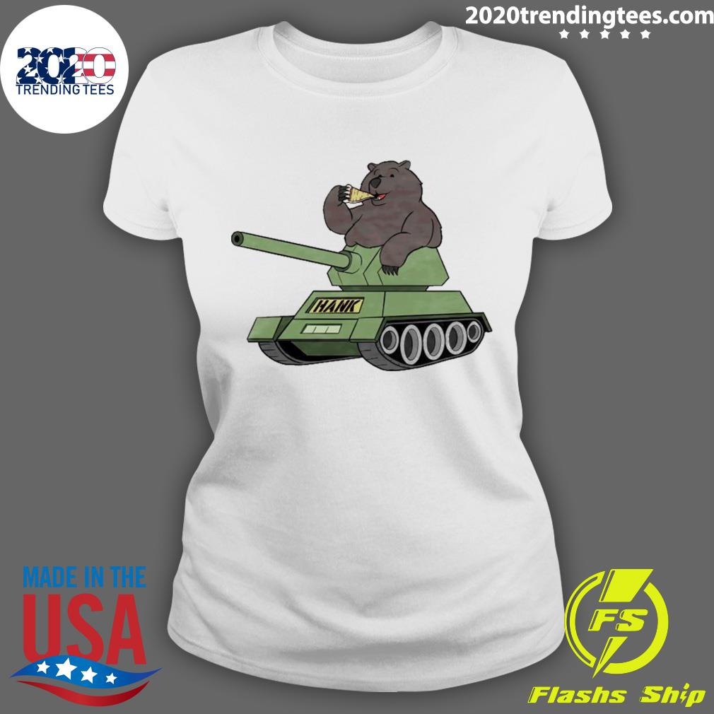 Official bear Hank The Tank - Adult & Kids T-Shirts, Sweatshirts & Hoodies apparel design preview 3