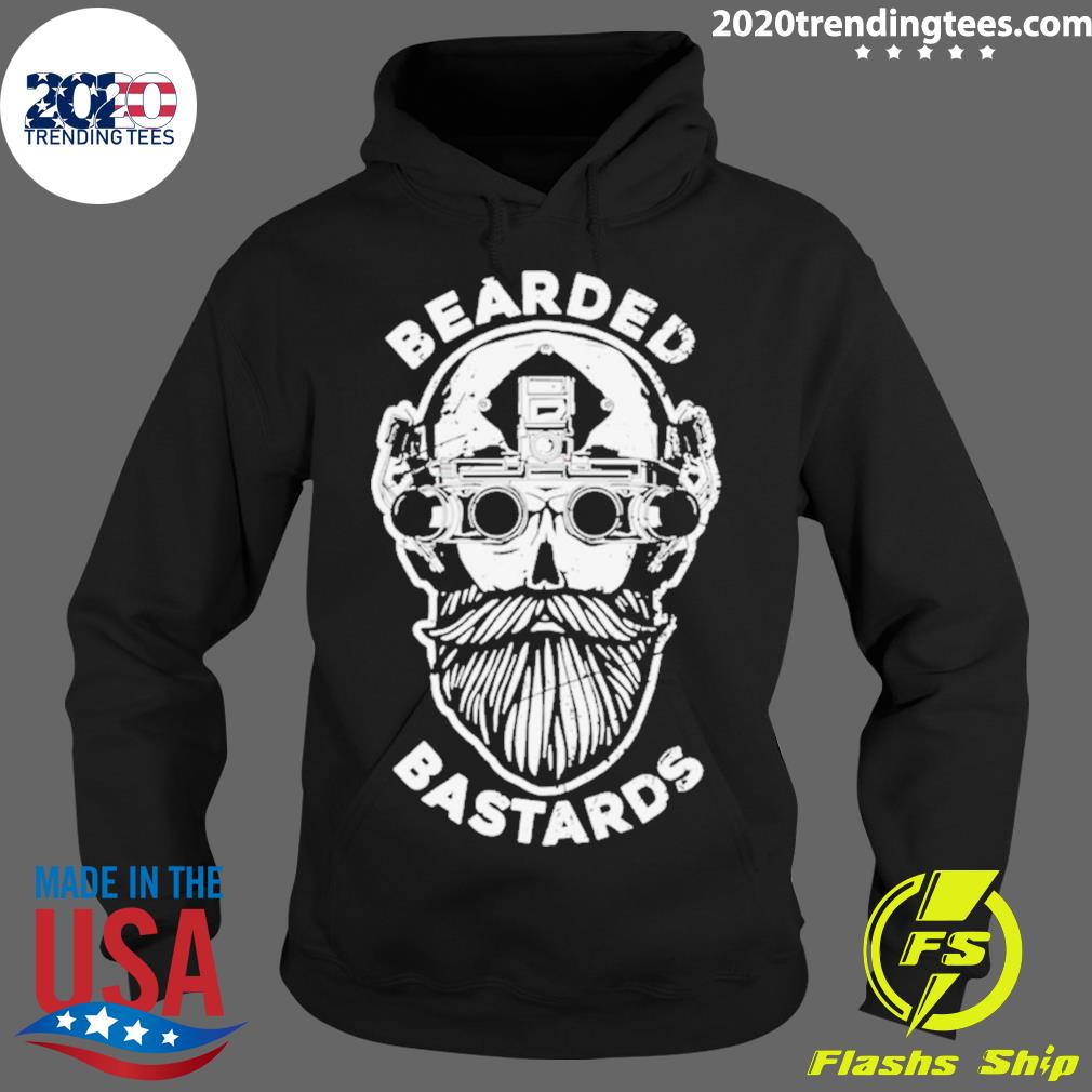 Official bearded Bastard Skull - Adult & Kids T-Shirts, Sweatshirts & Hoodies apparel design preview 2