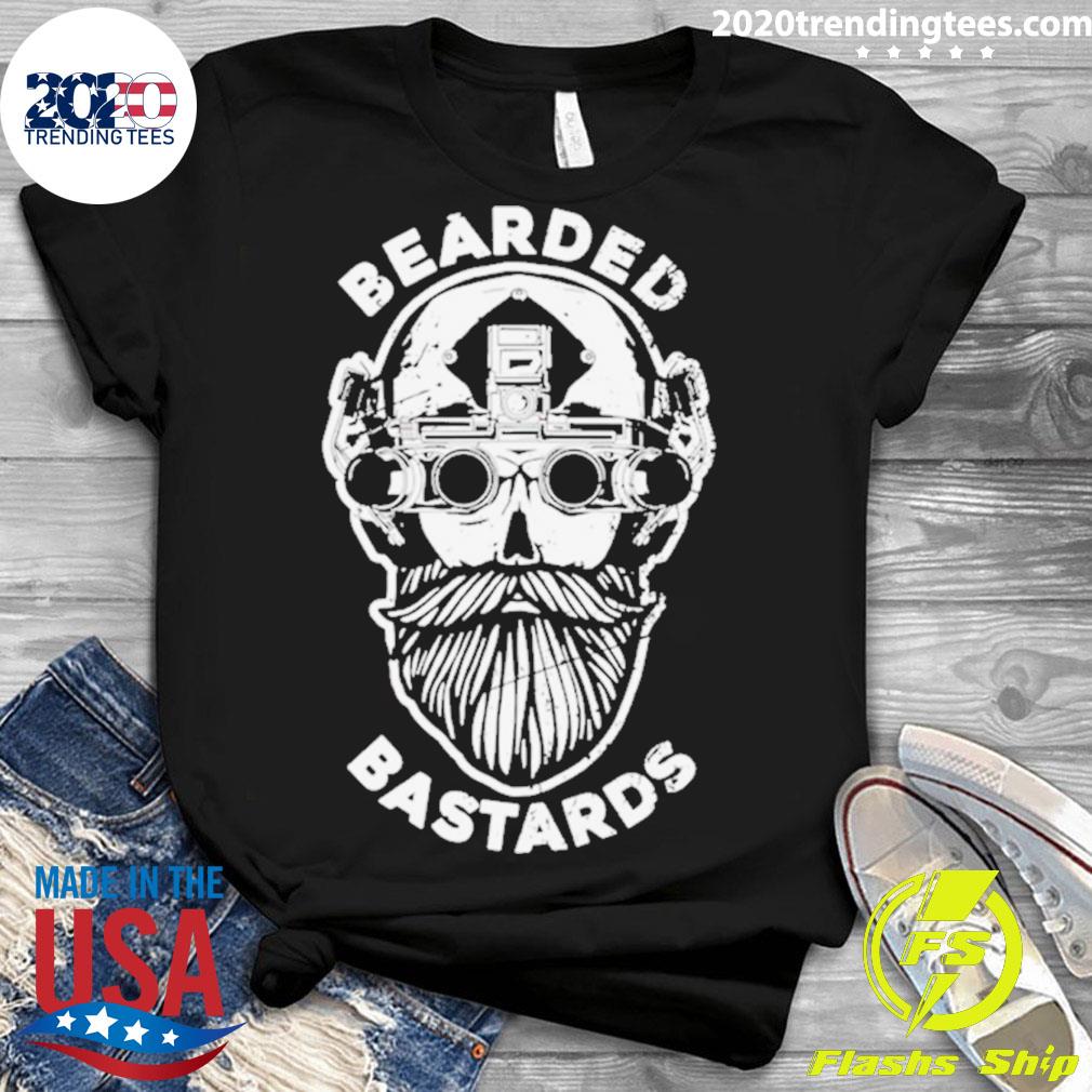 Official bearded Bastard Skull - Adult & Kids T-Shirts, Sweatshirts & Hoodies apparel design preview 3