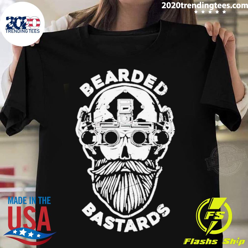 Official bearded Bastard Skull - Adult & Kids T-Shirts, Sweatshirts & Hoodies apparel design preview 1