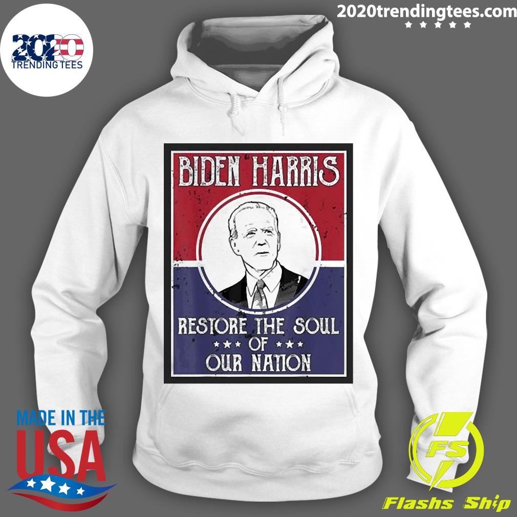 Official Biden Harris Restore The Soul Of Our Nation - Adult & Kids T-Shirts, Sweatshirts & Hoodies apparel design preview 2