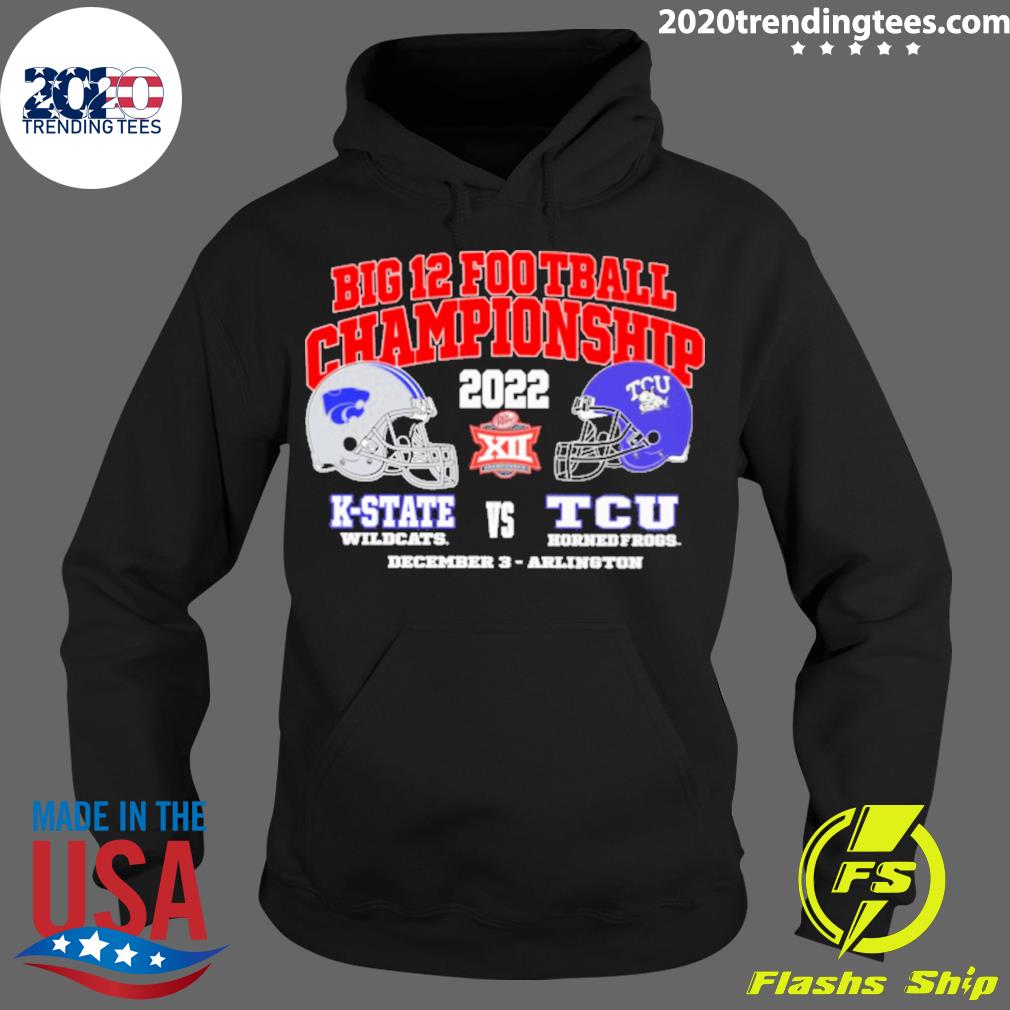 Official big 12 Football Championship 2022 Tcu Horned - Adult & Kids T-Shirts, Sweatshirts & Hoodies apparel design preview 2