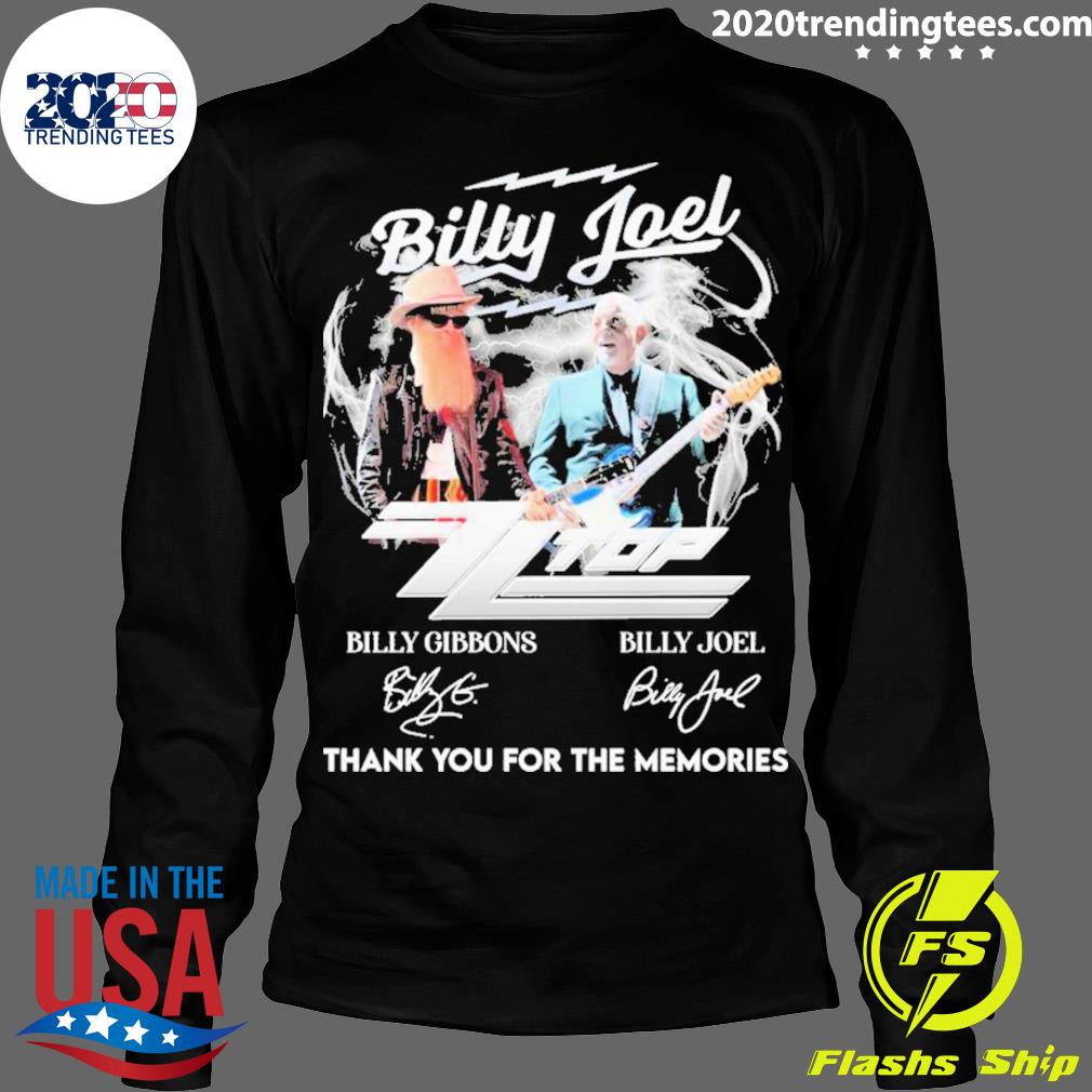 Official billy Joel Zz Top Thank You For The Memories - Adult & Kids T-Shirts, Sweatshirts & Hoodies apparel design preview 4