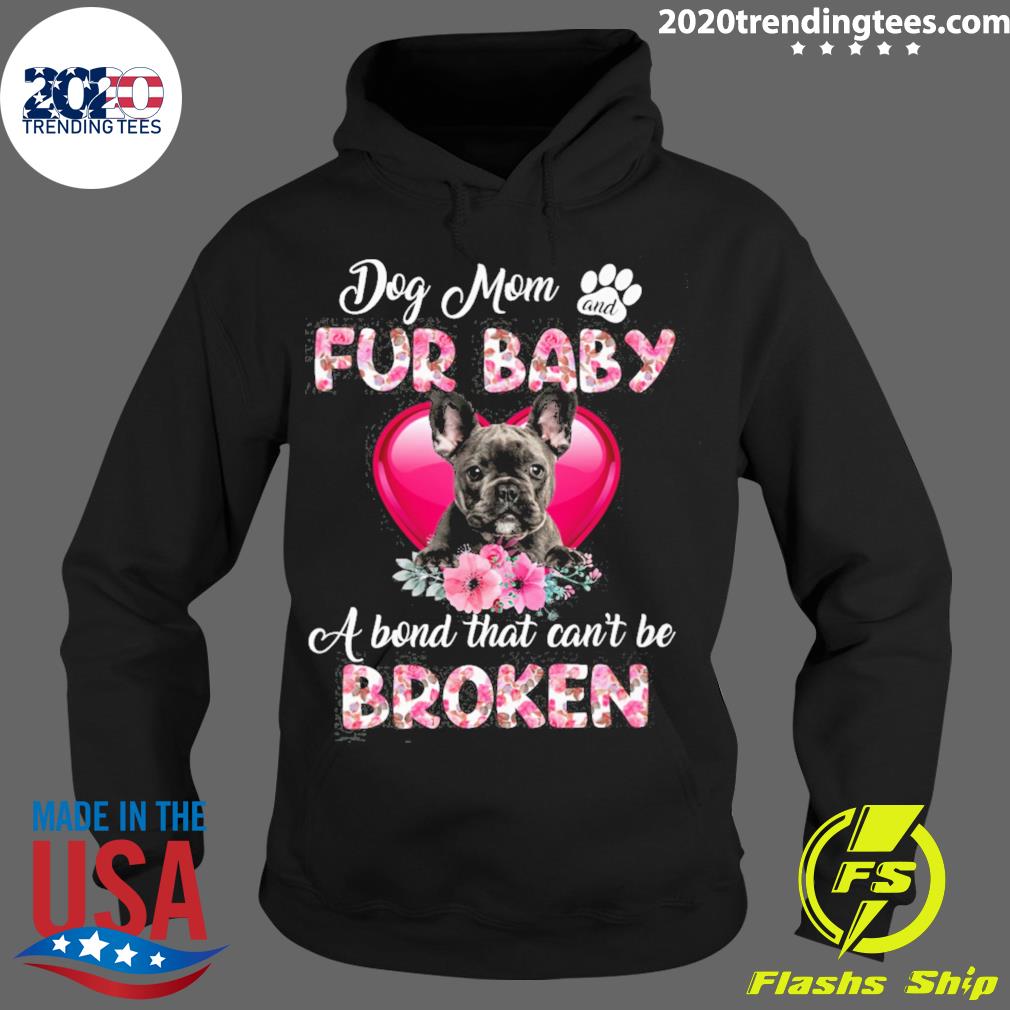 Official black French Bulldog Dog Mom And Fur Baby A - Adult & Kids T-Shirts, Sweatshirts & Hoodies apparel design preview 2