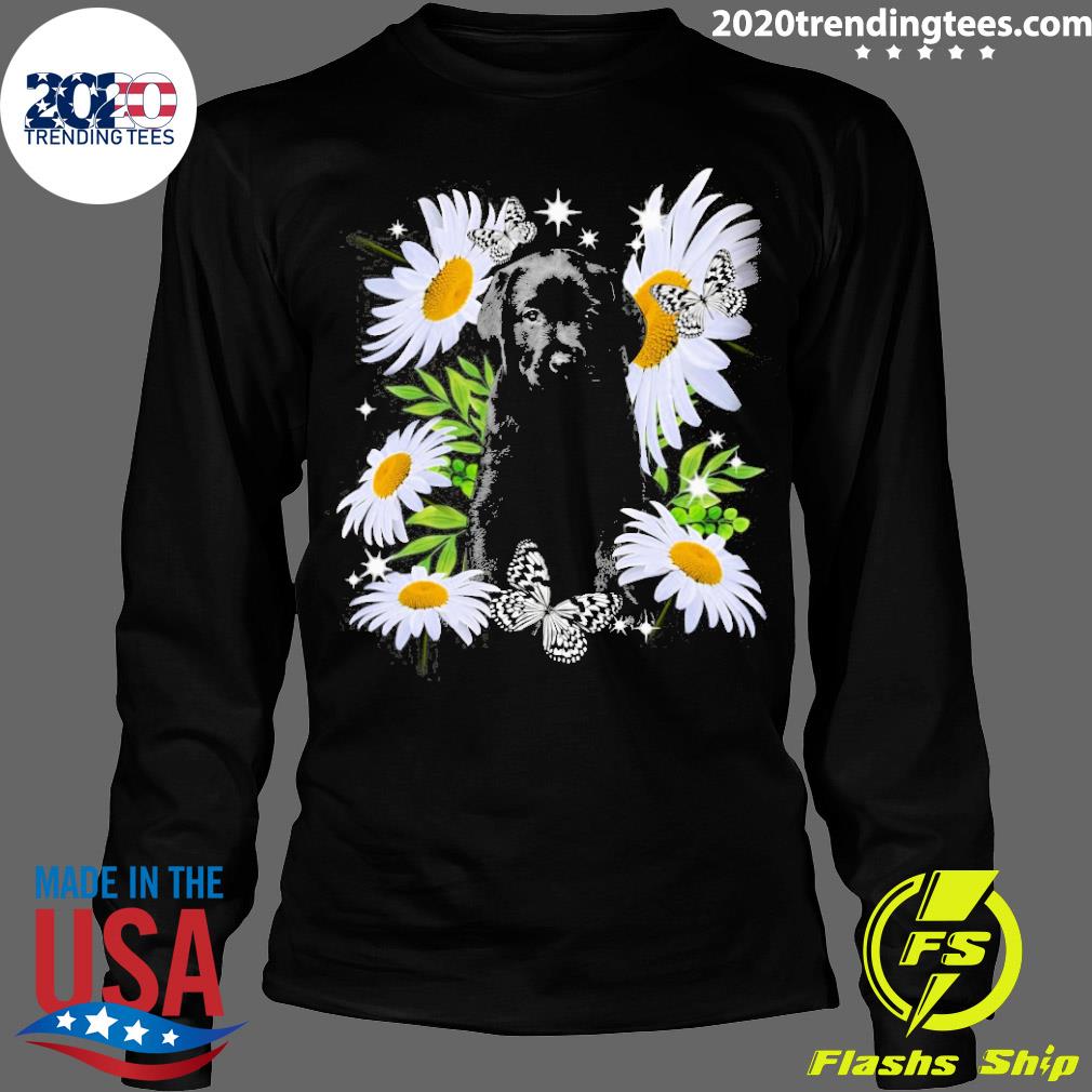 Official black Labs Dog Daisy Flower - Adult & Kids T-Shirts, Sweatshirts & Hoodies apparel design preview 4