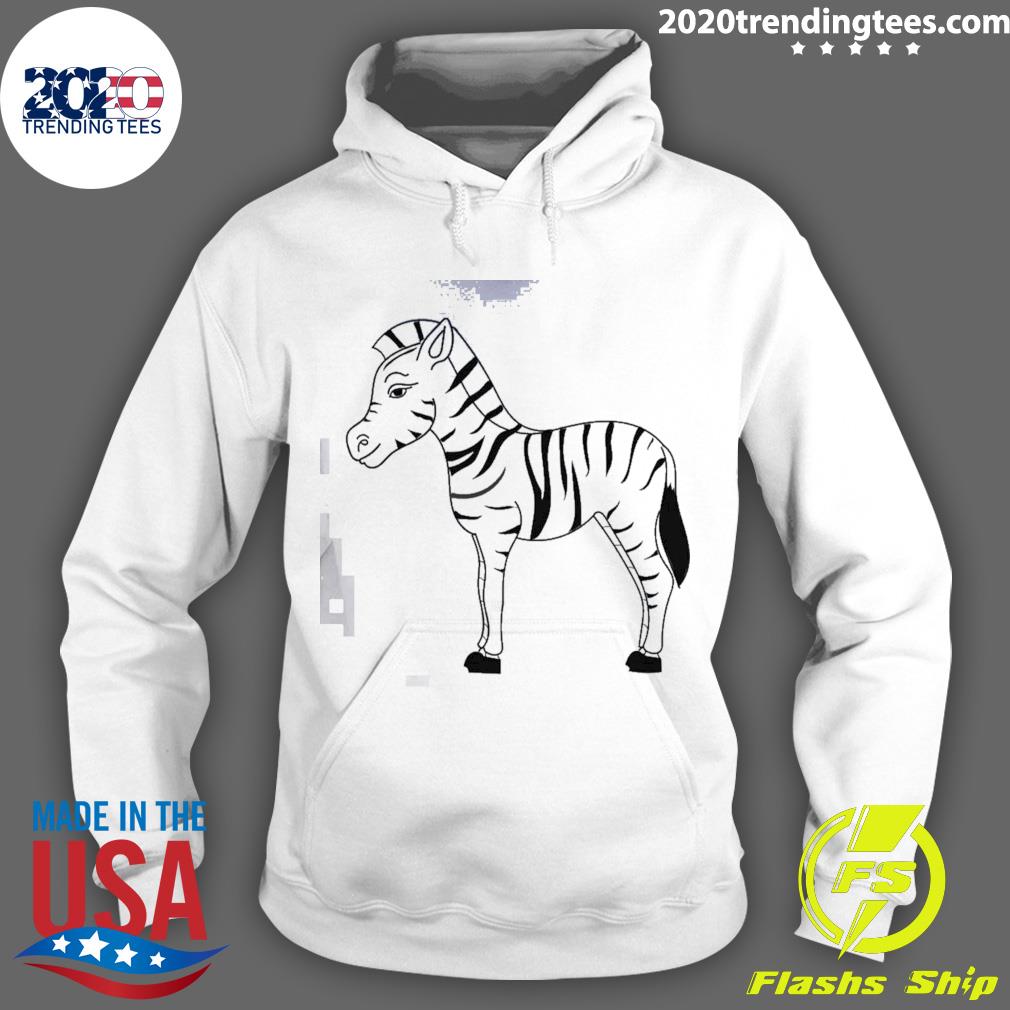 Official black Line Zebra - Adult & Kids T-Shirts, Sweatshirts & Hoodies apparel design preview 2