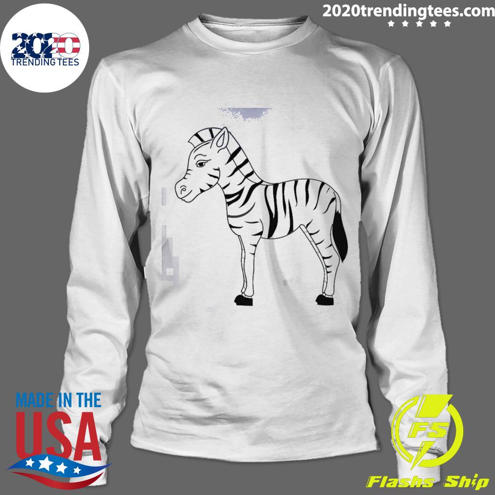 Official black Line Zebra - Adult & Kids T-Shirts, Sweatshirts & Hoodies apparel design preview 4
