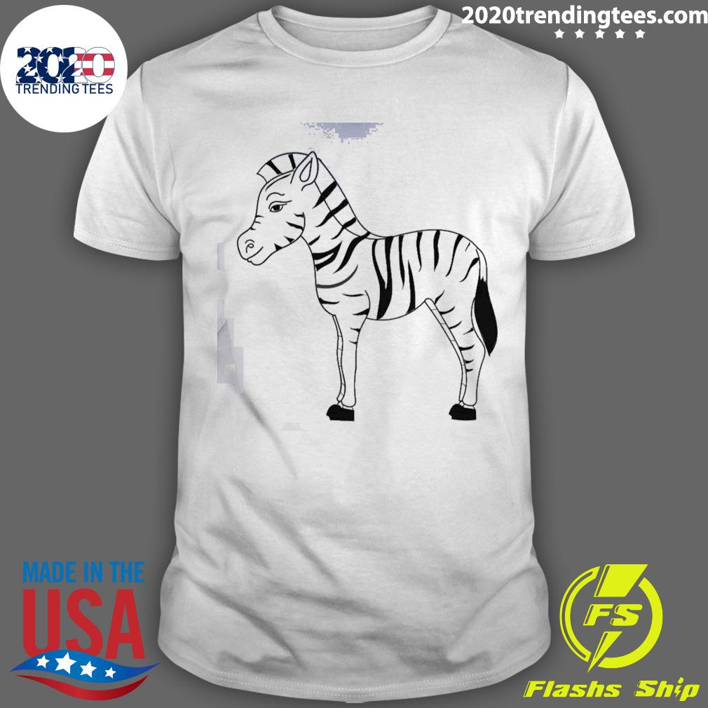 Official black Line Zebra - Adult & Kids T-Shirts, Sweatshirts & Hoodies apparel design preview 1