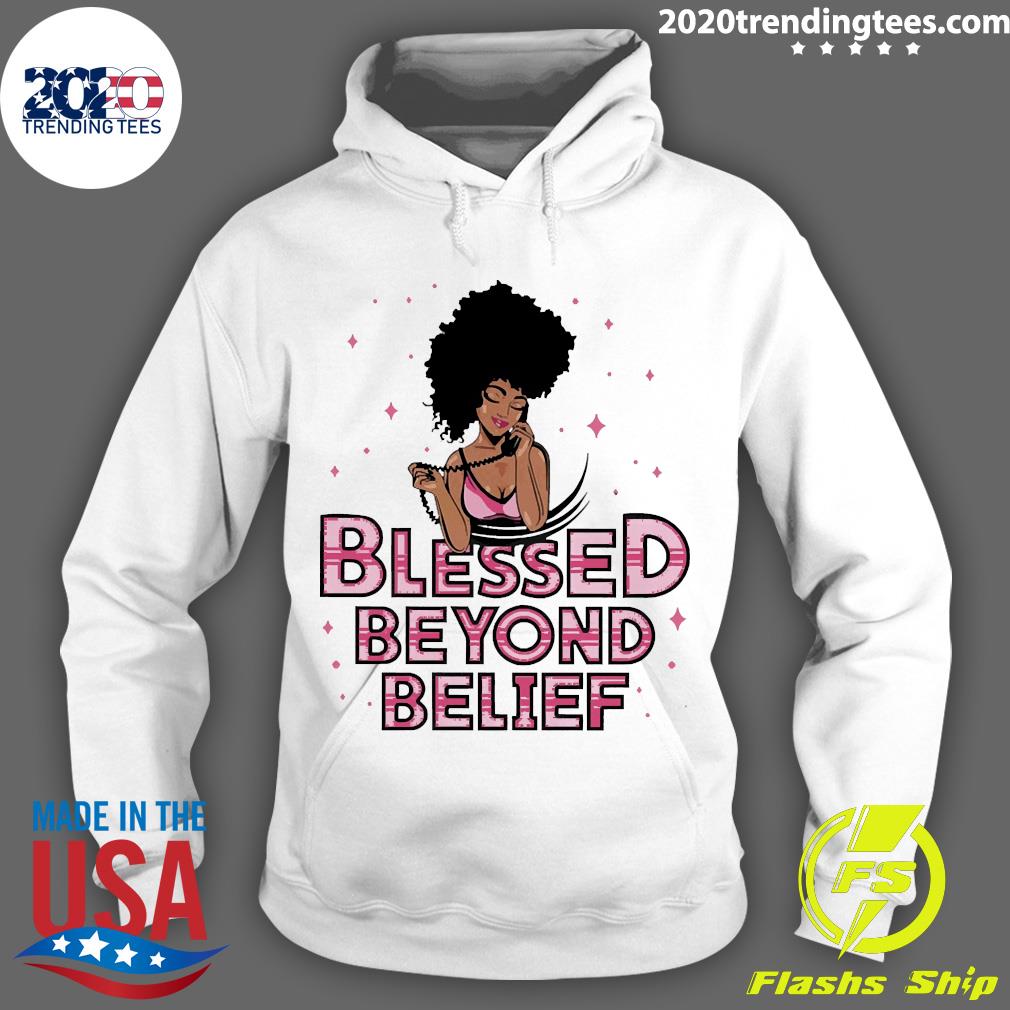 Official Blessed Beyond Belief Afro Lola Pink - Adult & Kids T-Shirts, Sweatshirts & Hoodies apparel design preview 2