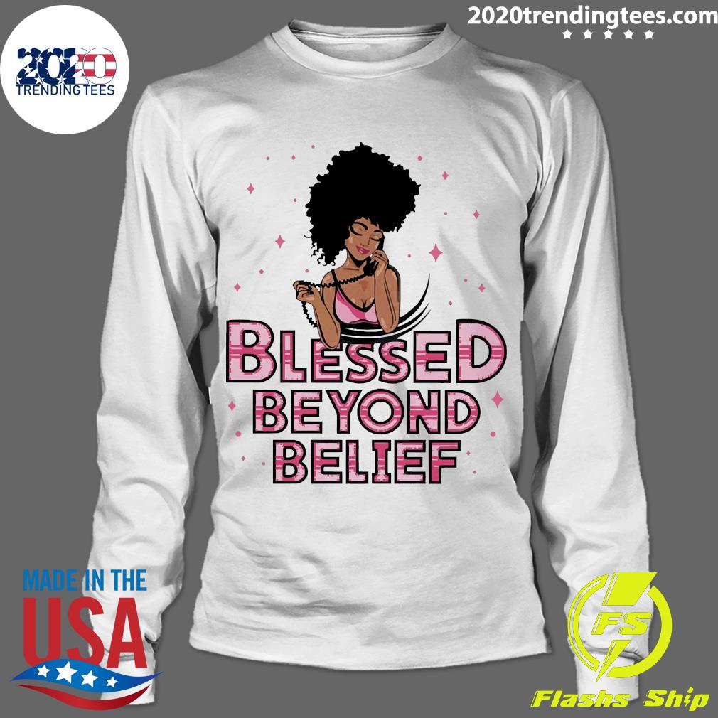 Official Blessed Beyond Belief Afro Lola Pink - Adult & Kids T-Shirts, Sweatshirts & Hoodies apparel design preview 4
