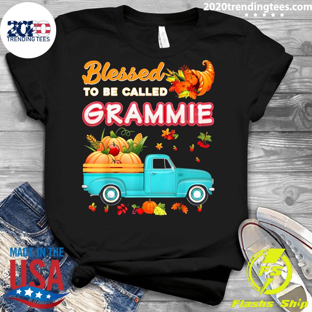 Official Blessed To Be Called Grammie Pumpkin Truck - Adult & Kids T-Shirts, Sweatshirts & Hoodies apparel design preview 3