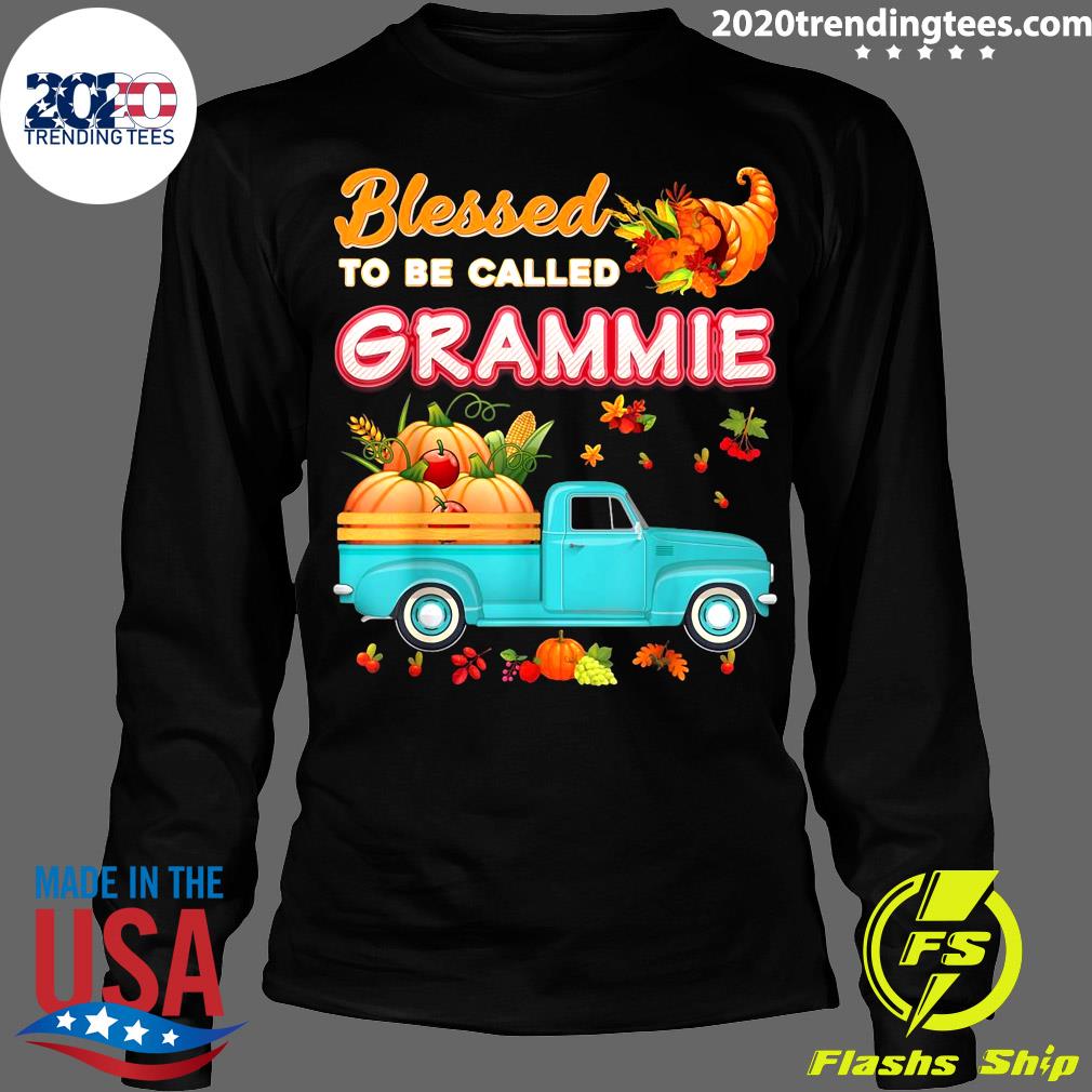 Official Blessed To Be Called Grammie Pumpkin Truck - Adult & Kids T-Shirts, Sweatshirts & Hoodies apparel design preview 4
