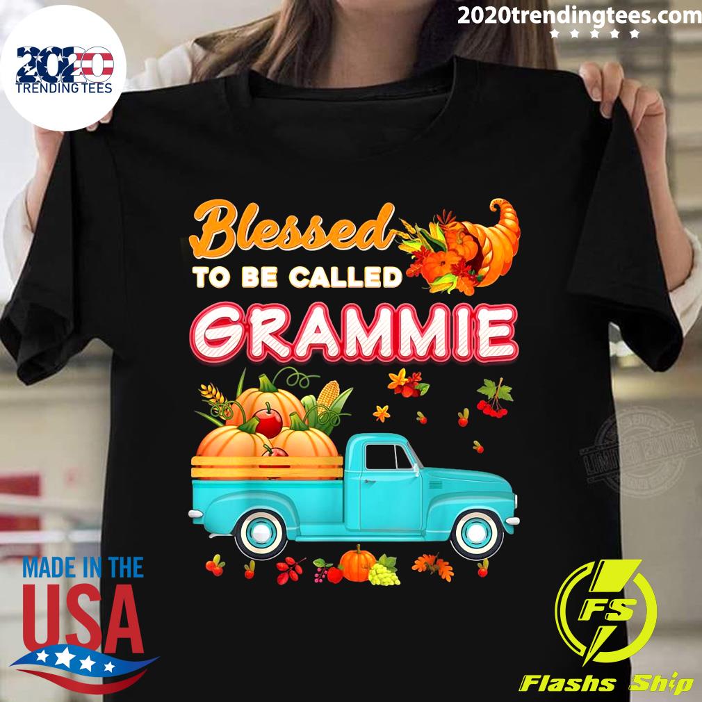 Official Blessed To Be Called Grammie Pumpkin Truck - Adult & Kids T-Shirts, Sweatshirts & Hoodies apparel design preview 1