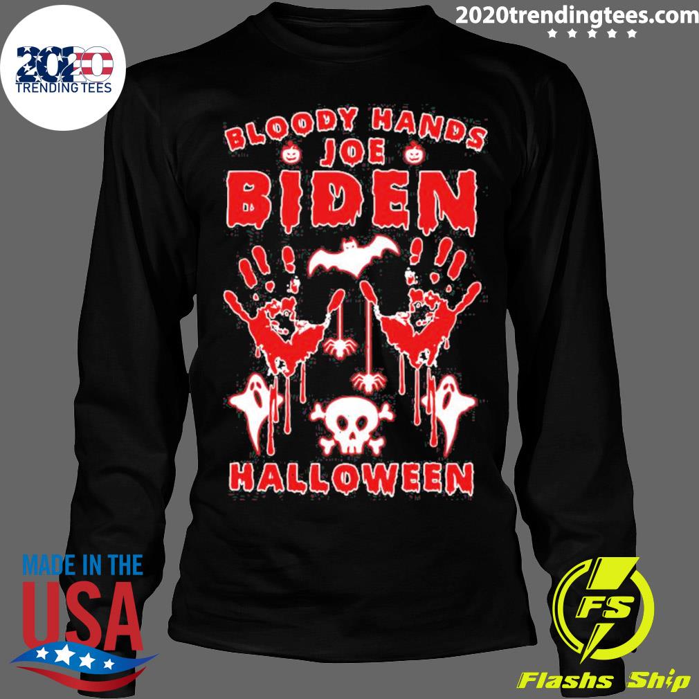 Official bloody Hands Joe Biden Halloween - Adult & Kids T-Shirts, Sweatshirts & Hoodies apparel design preview 4