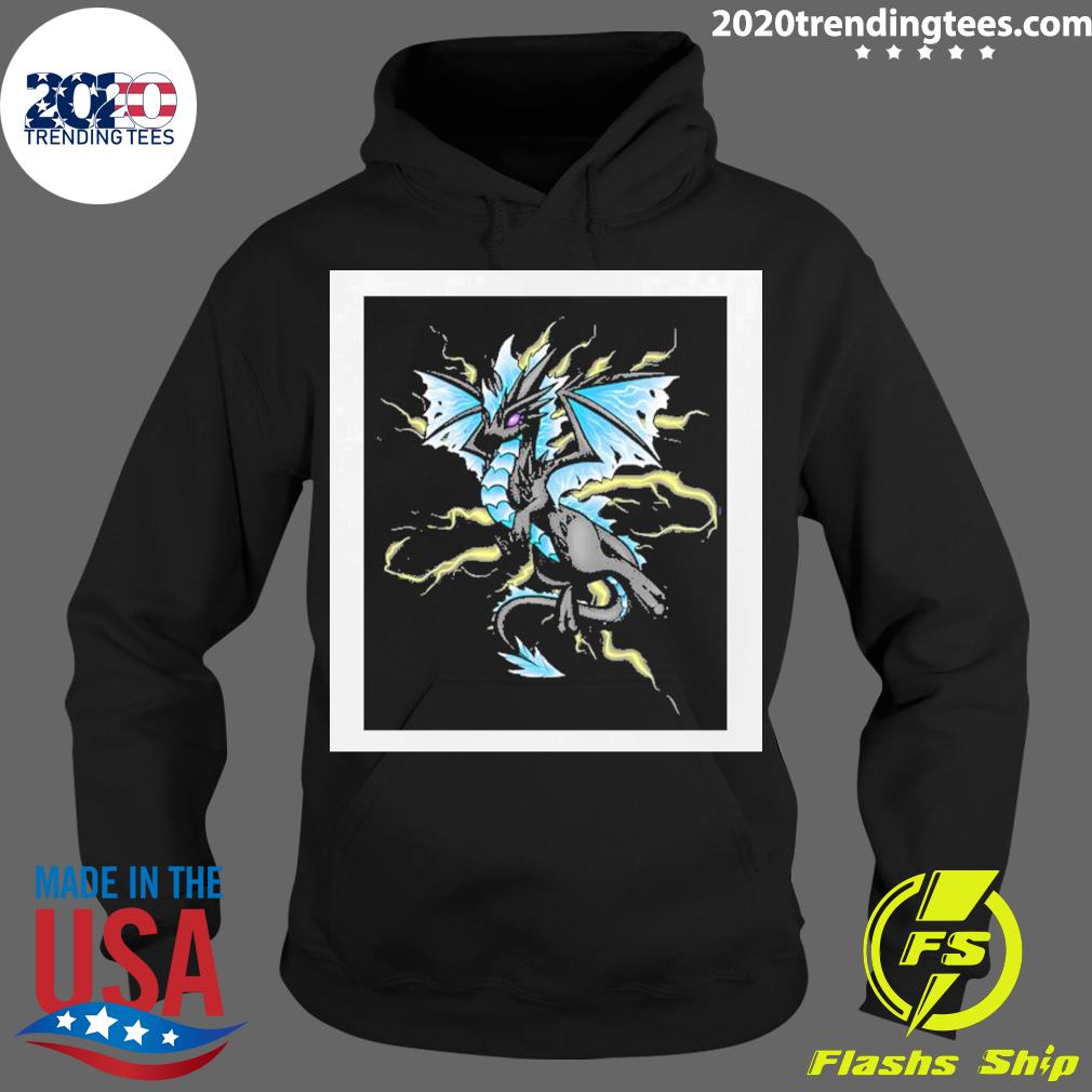 Official blue Lightning Dragon - Adult & Kids T-Shirts, Sweatshirts & Hoodies apparel design preview 2
