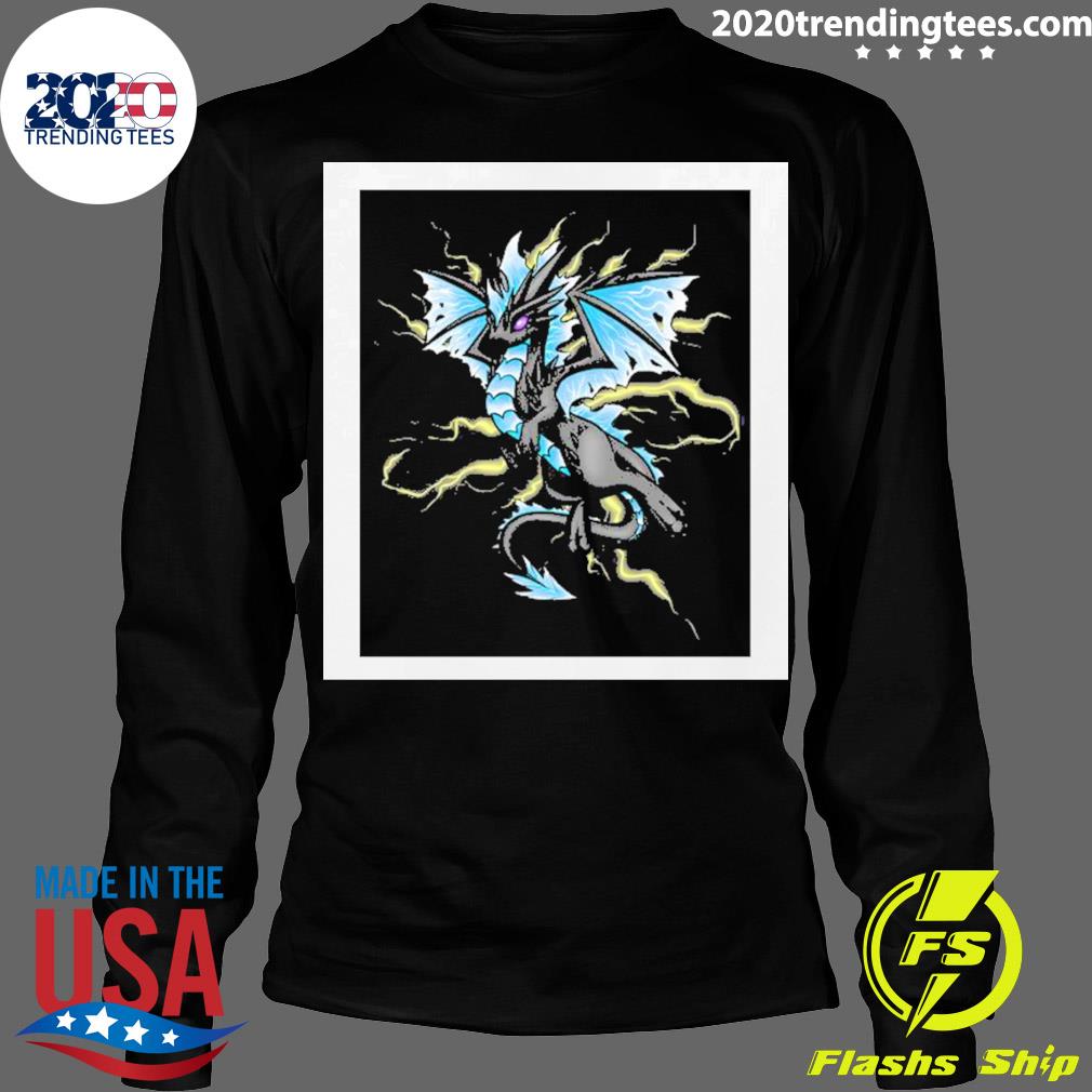 Official blue Lightning Dragon - Adult & Kids T-Shirts, Sweatshirts & Hoodies apparel design preview 4