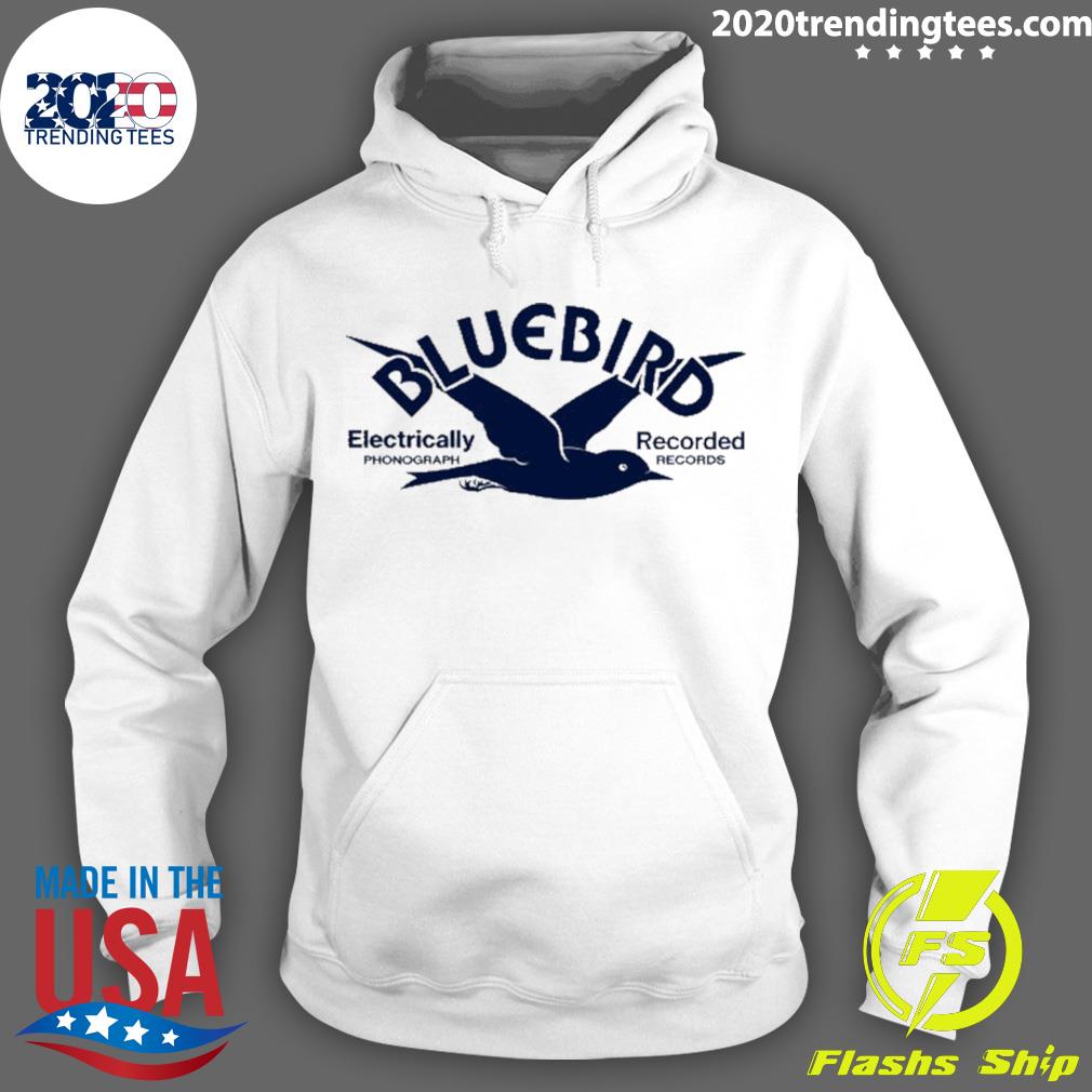 Official bluebird Electrically Recorded - Adult & Kids T-Shirts, Sweatshirts & Hoodies apparel design preview 2