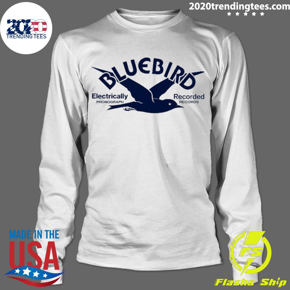 Official bluebird Electrically Recorded - Adult & Kids T-Shirts, Sweatshirts & Hoodies apparel design preview 4