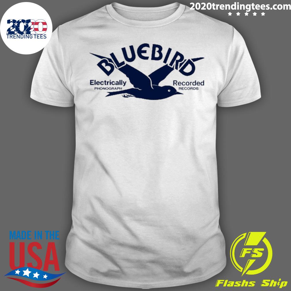 Official bluebird Electrically Recorded - Adult & Kids T-Shirts, Sweatshirts & Hoodies apparel design preview 1