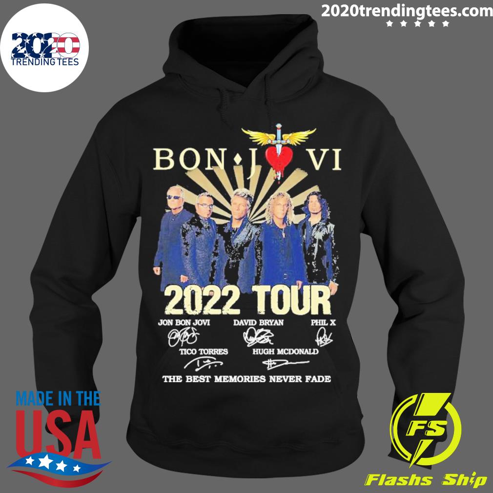 Official bon Jovi 2022 Tour The Best Memories Never - Adult & Kids T-Shirts, Sweatshirts & Hoodies apparel design preview 2