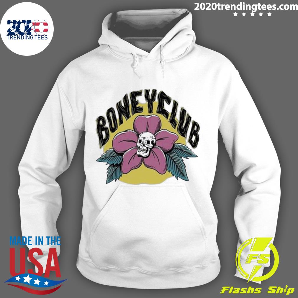 Official boney Club Floral Skull - Adult & Kids T-Shirts, Sweatshirts & Hoodies apparel design preview 2