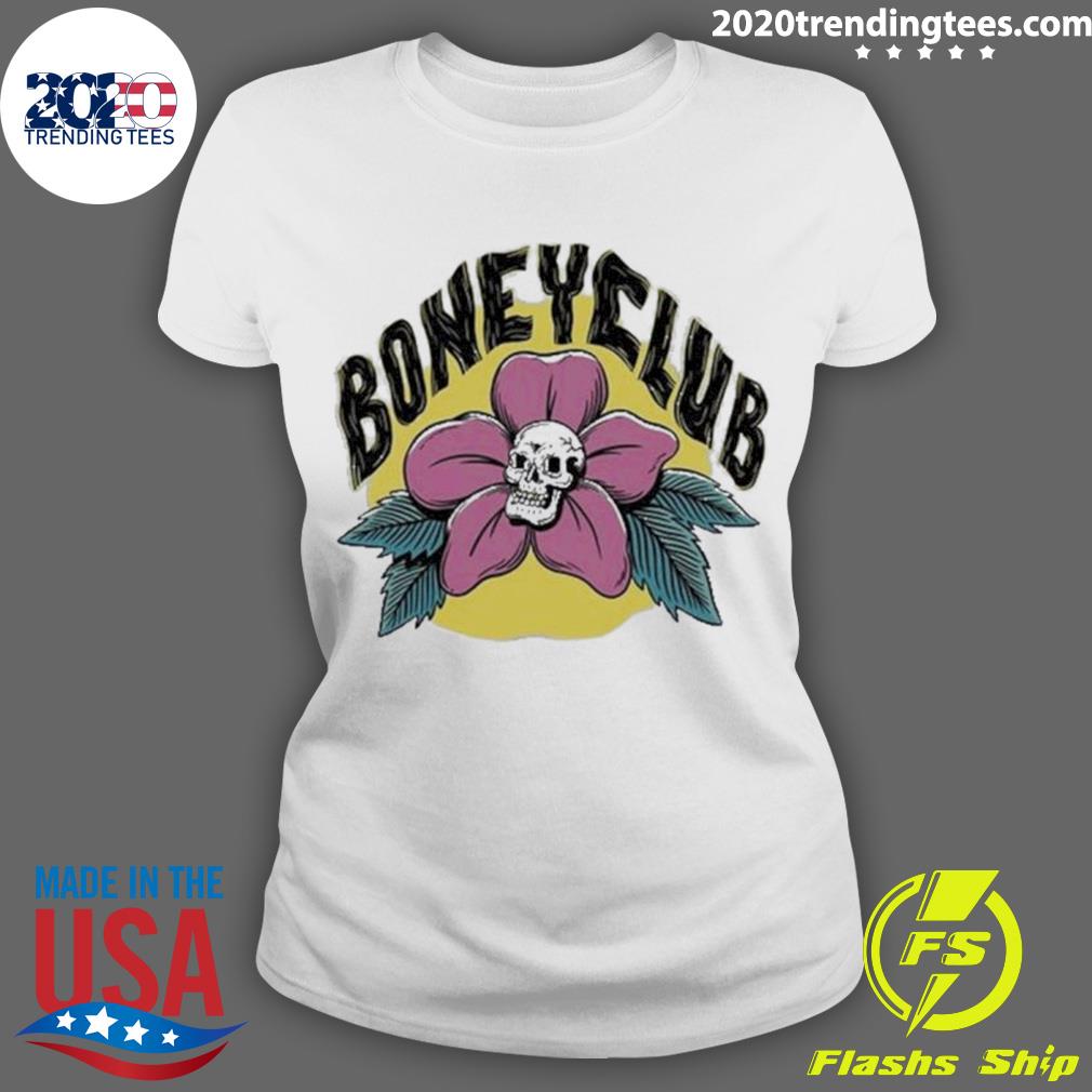 Official boney Club Floral Skull - Adult & Kids T-Shirts, Sweatshirts & Hoodies apparel design preview 3