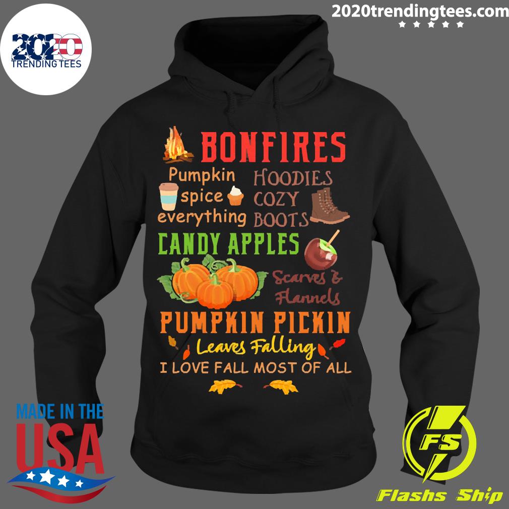 Official Bonfires Pumpkin Spice Everything Fall - Adult & Kids T-Shirts, Sweatshirts & Hoodies apparel design preview 2