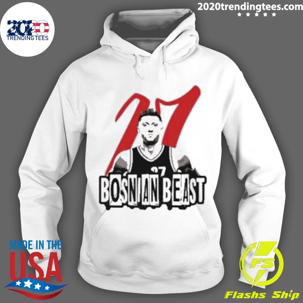 Official bosnian Beast Basketball 27 - Adult & Kids T-Shirts, Sweatshirts & Hoodies apparel design preview 2