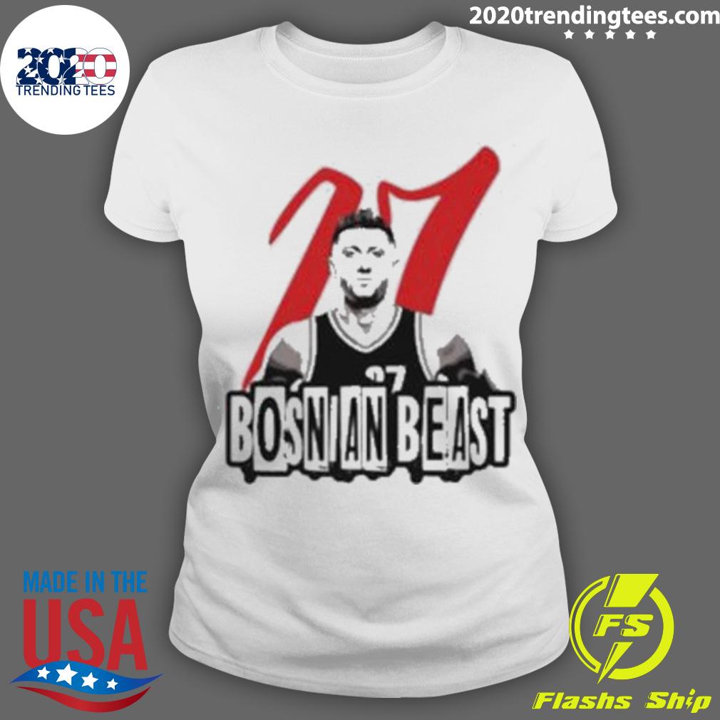 Official bosnian Beast Basketball 27 - Adult & Kids T-Shirts, Sweatshirts & Hoodies apparel design preview 3