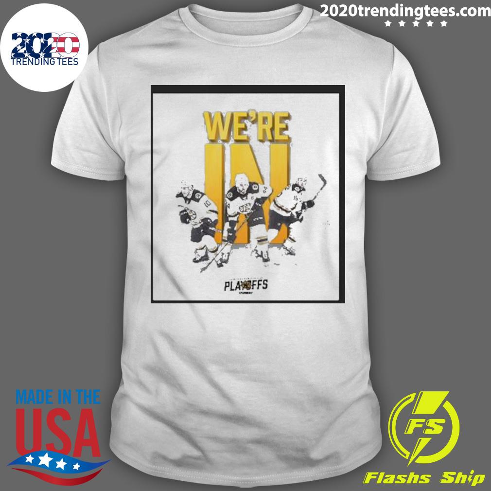 Official boston Bruins We're In 2023 Providence - Adult & Kids T-Shirts, Sweatshirts & Hoodies apparel design preview 1