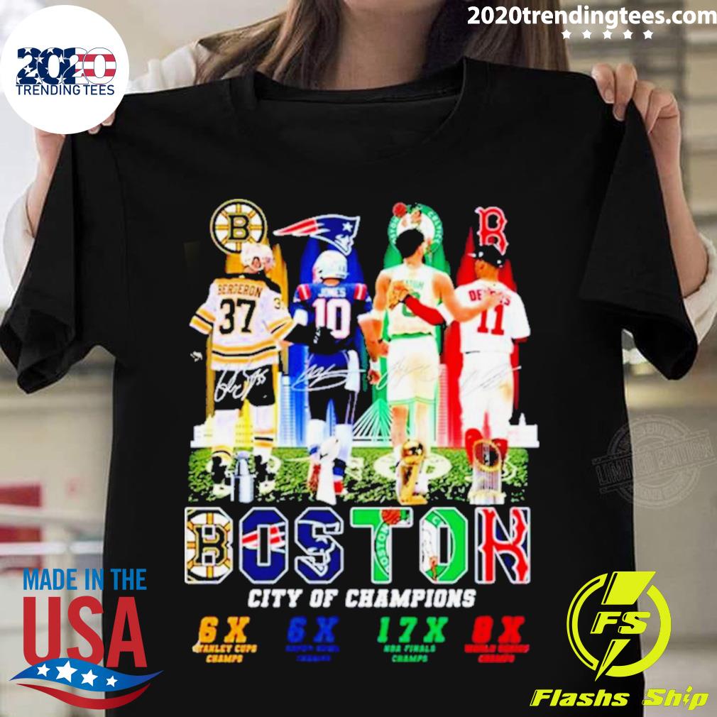 Official boston Skyline Sports Teams Players City Of - Adult & Kids T-Shirts, Sweatshirts & Hoodies apparel design preview 1